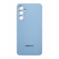 Накладка Silicone Case совместимая с Samsung S24 FE голбуая (SC)