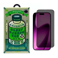 Конфидециальное защитное стекло Remax для iPhone 14 Pro Max полноэкранное черное