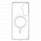 Пластиковая накладка Clear Case с MagSafe совместимая с Samsung S26 прозрачная LB
