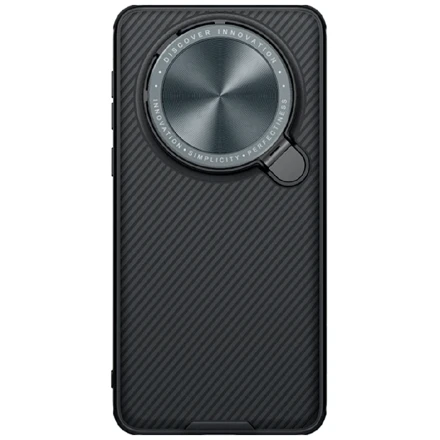 Противоударная пластиковая накладка с защитой камеры Nillkin Camshield Prop Magnetic для Huawei Mate 60 Pro/60 Pro Plus черная