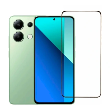 Защитное стекло Cabal Premium совместимое с Рэдми Нот 14 (5G)/Нот 13 полноэкранное черное