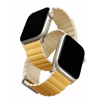 Ремешок UNIQ Revix Premium Edition совместимый с Apple Watch (38/40/41 mm) желтый/слоновая кость