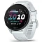 Умные часы Garmin Forerunner 70 43mm Amoled белый с белый силиконовым ремешком (010-04307-11)
