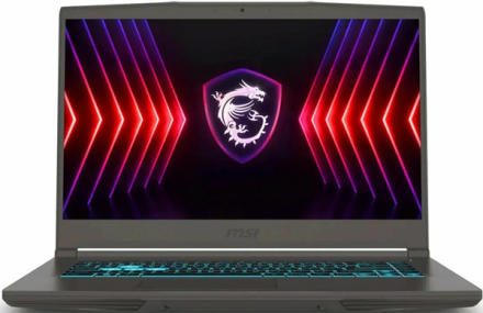 Ноутбук  15.6" Ноутбук MSI Thin B12VE-1294XRU (Intel Core i5 12450H/16Gb/512Gb/RTX4050 6Gb) серый EAC