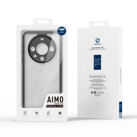 Пластиковая накладка Dux Ducis Aimo series для Huawei Mate 60 Pro/60 Pro Plus черный кант