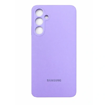 Накладка Silicone Case совместимая с Samsung S24 FE лавандовая (SC)