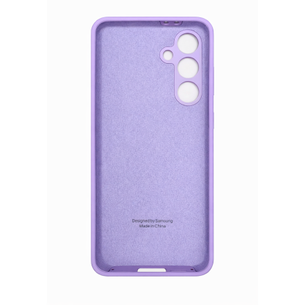 Накладка Silicone Case совместимая с Samsung S24 FE лавандовая (SC)