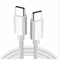 Кабель Monarch Type-C/Type-C 3A 1.2м белый