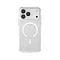 Пластиковая накладка Cabbeen с MagSafe совместимая с iphone 17 Pro прозрачная с блестками