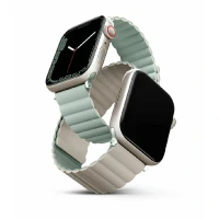 Ремешок UNIQ Revix Evo совместимый с Apple Watch (40/41/42 mm) силикон мятный/бежевый