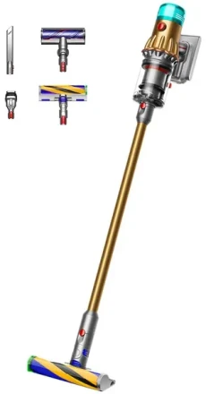 Вертикальный пылесос Dyson V12 Detect Slim Absolute Gold/Gold (4 насадки)