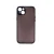 Пластиковая накладка NEW Skin совместимая с  iPhone 15 Plus затемненная черный кант