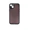 Пластиковая накладка NEW Skin совместимая с  iPhone 15 Plus затемненная черный кант