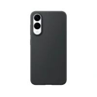 Силиконовая накладка Partner совместимая с Samsung S 25 Edge черная