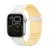 Ремешок UNIQ Revix IV совместимый с Apple Watch (42/41/40 mm) силикон с магнитными звеньями желтый/бежевый