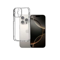 Силиконовая накладка Partner совместимая с iPhone 16 Pro прозрачная