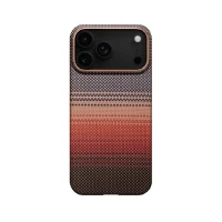 Пластиковая накладка Luxo Life+ с MagSafe совместимая с iphone 17 Pro Max под карбон Sunset (закат)