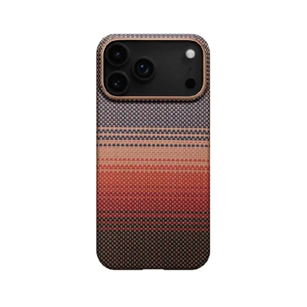 Пластиковая накладка Luxo Life+ с MagSafe совместимая с iphone 17 Pro Max под карбон Sunset (закат)
