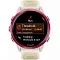 Умные часы  Умные часы Garmin Forerunner 570 42 mm AMOLED (010-02970-42) слоновая кость, алюминиевый безель малинового цвета, ремешок манго/слоновая кость