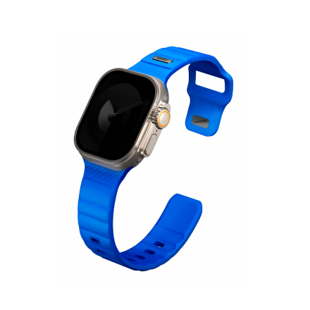 Ремешок UNIQ Stride совместимы с Apple Watch (42/44/45/49mm) каучук синяя