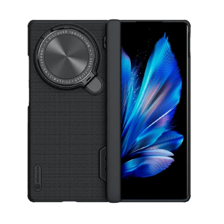 Противоударная пластиковая накладка Nillkin Super Frosted Shield Prop для Vivo X Fold 3 Pro черная