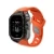 Карбоновый кейс с ремешком Aulumu A01 совместимый с Apple Watch Ultra 49mm черный/оранжевый