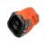 Карбоновый кейс с ремешком Aulumu A01 совместимый с Apple Watch Ultra 49mm черный/оранжевый