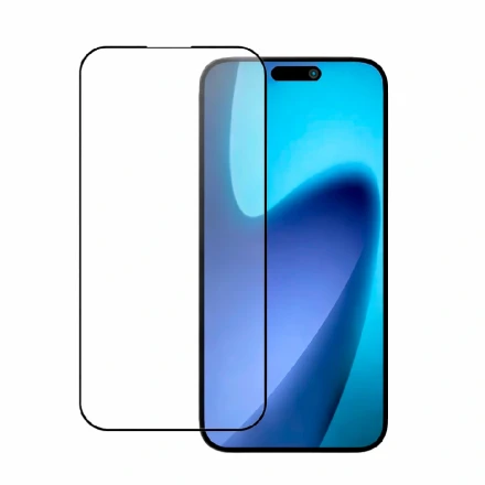 Безрамочное защитное стекло HDvision a13  совместимое с iPhone 17 Air полноэкранное черное