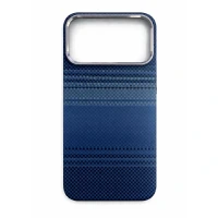 Пластиковая накладка Luxo Life+ с MagSafe совместимая с iphone 17 Pro под карбон Moonriseв (восход)