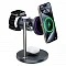 Беспроводное зарядное устройство Wiwu (W041) 3 в 1 Magnetic Wireless Charger серое