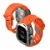 Карбоновый кейс с ремешком Aulumu A01 совместимый с Apple Watch Ultra 49mm титан/оранжевый
