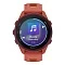 Умные часы Garmin Forerunner 170 Music 43mm Amoled красный с красным/манговым силиконовым ремешком (010-03920-55)