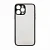Пластиковая накладка NEW Skin совместимая с iPhone 15 Pro затемненная черный кант