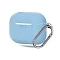 Силиконовый чехол Protective Case совместимый с AirPods 4 серо-голубой