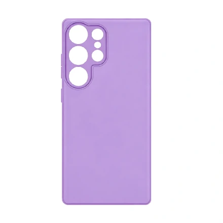Пластиковая накладка Silicone Case совместимая с Samsung Galaxy S25 Ultra лаванда MG