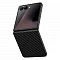 Кевларовая накладка Keephone Kevlar Diago с MagSafe совместимая с Samsung Galaxy Z Flip7 черная
