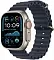 Apple Watch Ultra 2 (2024) GPS + Cellular, 49 мм, корпус из бежевого титана, ремешок Ocean (One Size) темно-синего цвета