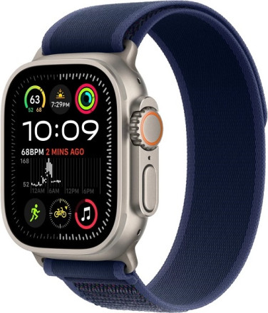 Apple Watch Ultra 2 (2024) GPS + Cellular, 49 мм, корпус из титана, ремешок Trail (M/L) цвета blue (синий)