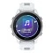Умные часы Garmin Forerunner 170 Music 43mm Amoled белый с белым силиконовым ремешком (010-03920-53)