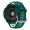 Умные часы Garmin Forerunner 170 Music 43mm Amoled зеленый с зеленым силиконовым ремешком (010-03920-54)