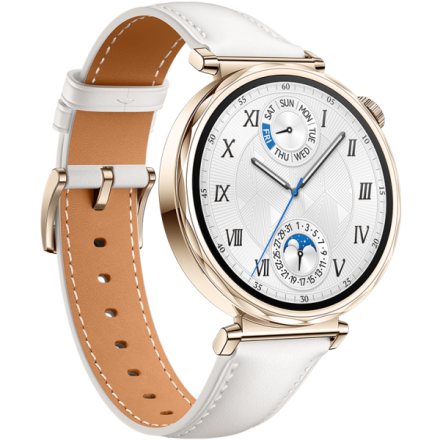 Умные часы  Смарт-часы Huawei Watch GT 5 (JNA-B19) 41 mm ремешок из кожи белый EAC