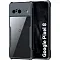 Противоударная накладка Xundd для Google Pixel 8 прозрачная с черными бортами