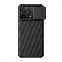 Противоударная накладка Nillkin CamShield Pro Case совместимая с ПОКО F6 Pro с защитой на камеру черный