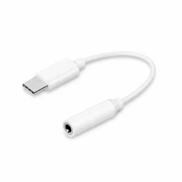 Переходник для наушников Ксиаоми Type-C to Audio/3.5mm Cable белый