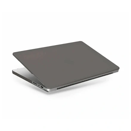 Пластиковый чехол Uniq Claro совместимый с Macbook Air 15 (2023-2024) матовый серый