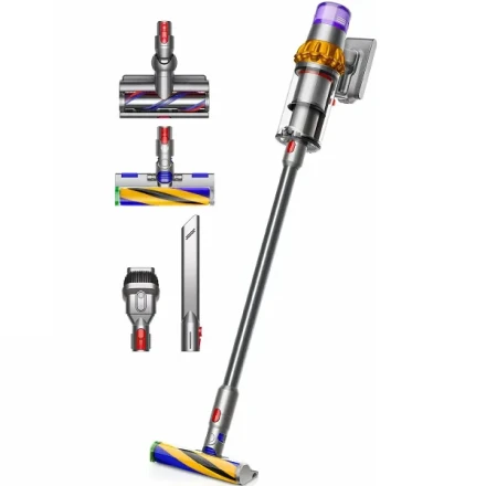 Пылесос Dyson V15 (SV47) Detect Absolute желтый/никель (4 насадки) вилка EAC