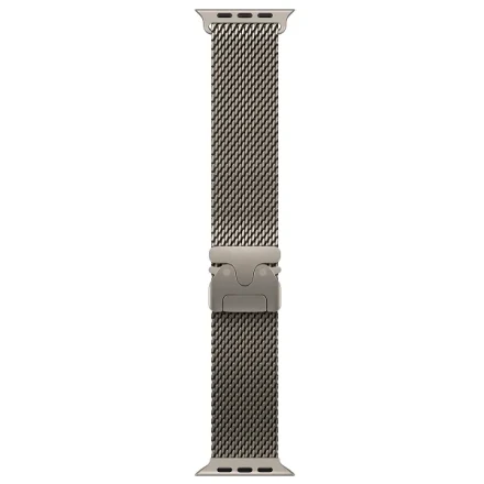 Apple Watch Ultra 2 (2024) GPS + Cellular, 49 мм, корпус из титана, ремешок Titanium Milanese Loop (M) цвета natural titanium (титан) MX5R3