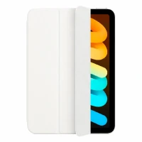 Чехол-книжка (SC) совместимый с iPad mini (2021-2024) с силиконовым основанием белый