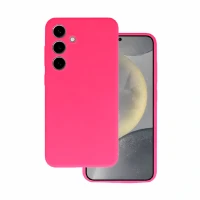 Накладка Silicone Case совместимая с Samsung S25 Plus/S24 Plus розовая (SC)