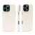 Накладка из эко-кожи Kzdoo Mag Noble Collection совместимая с iPhone 16 Pro Max белая